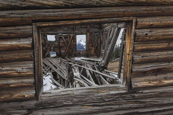 Ghost Town Art Print featuring the photograph Looking Through Time by Denise Bush