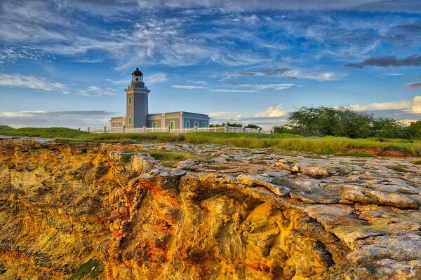 Puerto Rico Art Print featuring the photograph Los Morillos Lighthouse - Los Morillos - Cabo Rojo - Puerto Rico by Photography By Sai