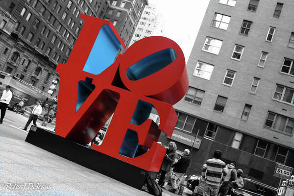 Love Art Print featuring the photograph Love, Nyc by Peter J DeJesus