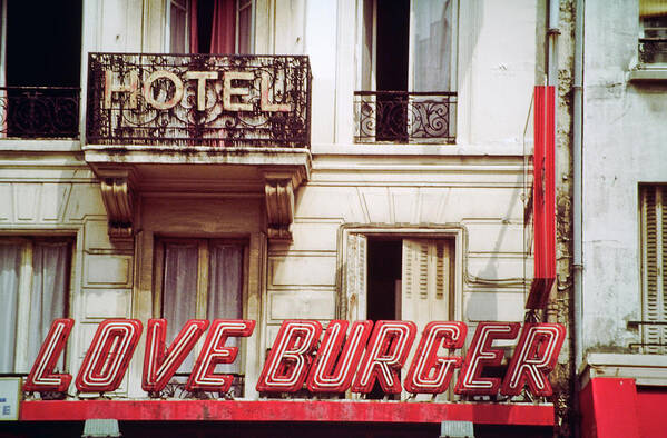 Color Art Print featuring the photograph Loveburger Hotel by Frank DiMarco