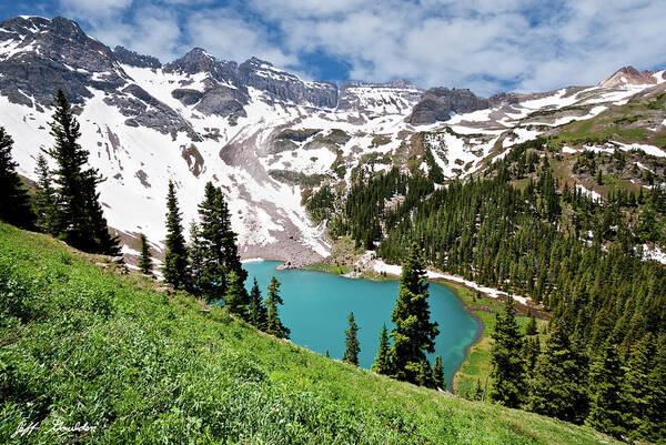 Beauty In Nature Art Print featuring the photograph Lower Blue Lake by Jeff Goulden