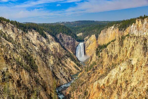 Waterfall Art Print featuring the photograph Lower Falls Grand Canyon of Yellowstone by Kevin Craft