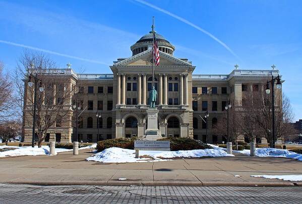 Lucas County Courthouse Art Print featuring the photograph Lucas County Courthouse I by Michiale Schneider