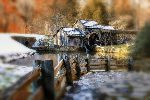 Mill Art Print featuring the photograph Mabry Mill Dream by Steve Hurt