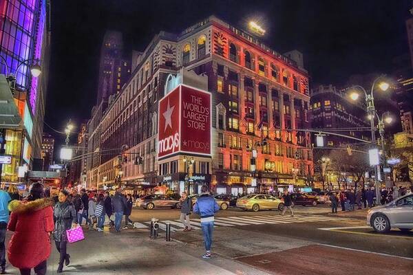 Macys Art Print featuring the photograph Macy's of New York by Dyle Warren