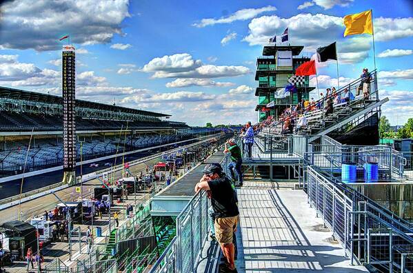 Indy 500 Art Print featuring the photograph Main Straight by Josh Williams