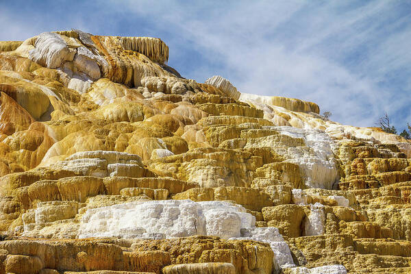 Bateson Art Print featuring the photograph Mammoth Hot Springs Colors by Steven Bateson