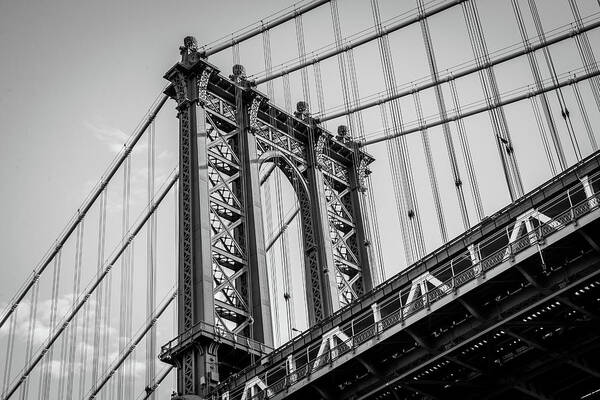 June 2016 Art Print featuring the photograph Manhattan Bridge by Frank Mari