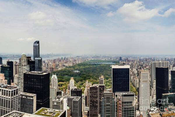 Empire State Building Art Print featuring the photograph Manhattan Haze by Az Jackson