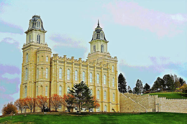 Temple Art Print featuring the photograph Manti Temple by Patricia Haynes