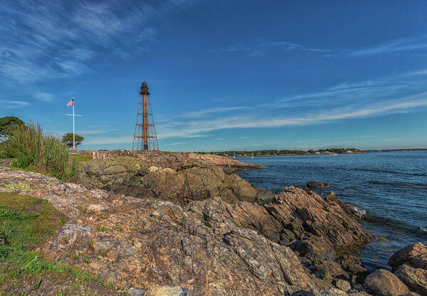Marblehead Lighthouse Art Print featuring the photograph Marblehead Lighthouse by Brian MacLean