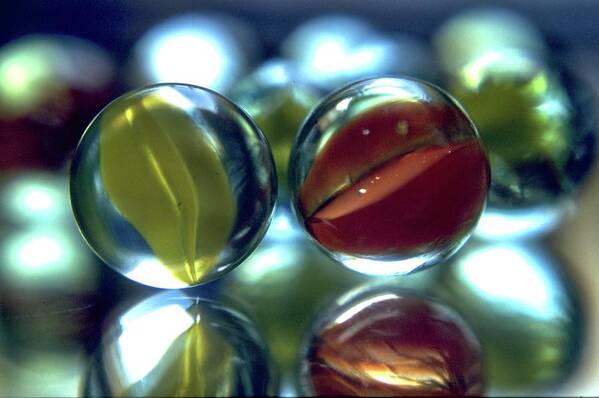 Marbles Art Print featuring the photograph Marbles by Hartmut Knisel