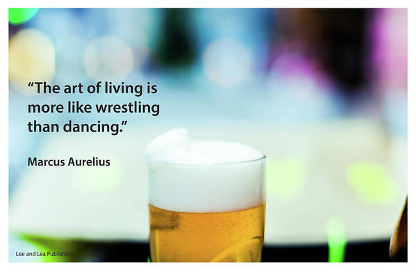 Beer Art Print featuring the photograph Marcus Aurelius - 4 by Mark Slauter