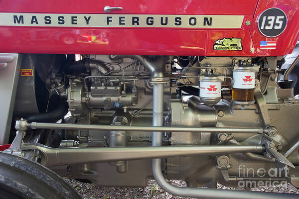 Massey Ferguson 135 Art Print featuring the photograph Massey Ferguson 135 Power by Mike Eingle