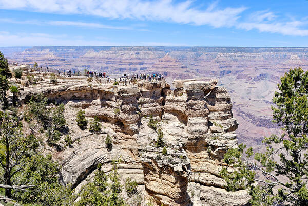 Mather Point Art Print featuring the photograph Mather Point at the Grand Canyon by Julie Niemela