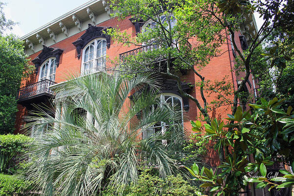 Mercer Williams House Art Print featuring the photograph Mercer Williams House-Savannah GA by Suzanne Gaff