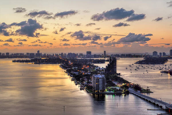 Mark Whitt Art Print featuring the photograph Miami Sunrise by Mark Whitt