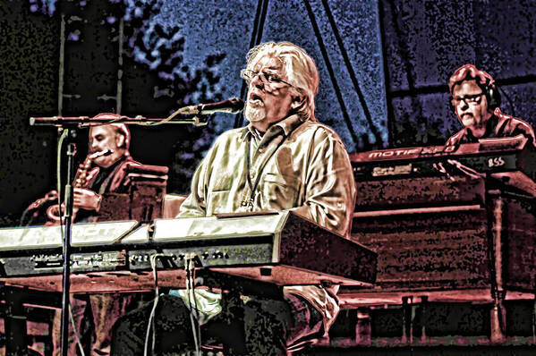 Michael Mcdonald Art Print featuring the photograph Michael McDonald and Band by Ginger Wakem