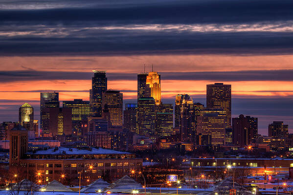 Minneapolis Art Print featuring the photograph Minneapolis Skyline by Shawn Everhart