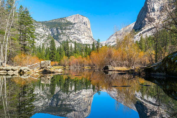 Tranquil Scene Art Print featuring the photograph Mirror Lake Yosemite NP by Harold Coleman