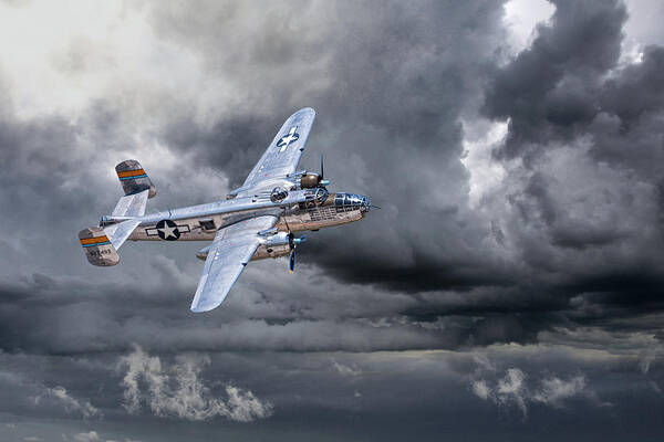 B25 Art Print featuring the photograph Miss Mitchell by Steve Lucas