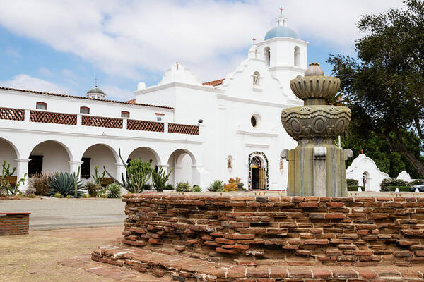 Mission San Luis Rey Art Print featuring the photograph Mission San Luis Rey by Robert VanDerWal