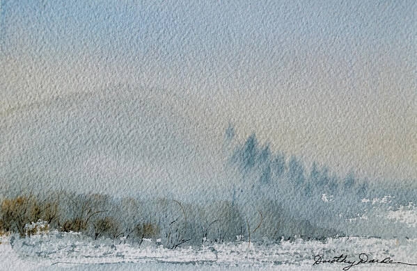 Australia Art Print featuring the painting A Misty Morning #1 by Dorothy Darden