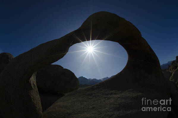 Mobius Arch Art Print featuring the photograph Mobius Arch Alabama Hills California 3 by Bob Christopher