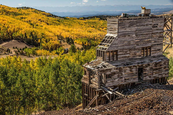 Colorado Art Print featuring the photograph Mollie Kathleen Gold Mine in Autumn by Dawn Key