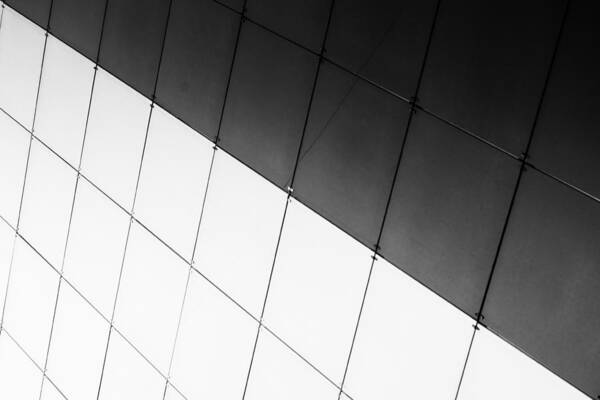 Monochrome Art Print featuring the photograph Monochrome Building Abstract 3 by John Williams