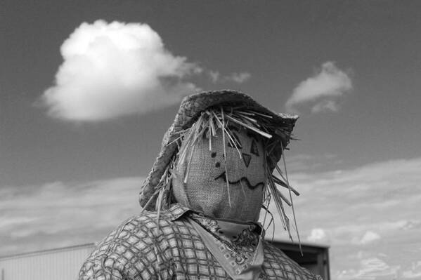 Photo For Sale Art Print featuring the photograph Monochrome Scarecrow by Robert Wilder Jr