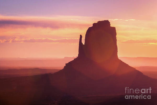 Monument Valley Art Print featuring the photograph Monument Sunrise by Anthony Michael Bonafede