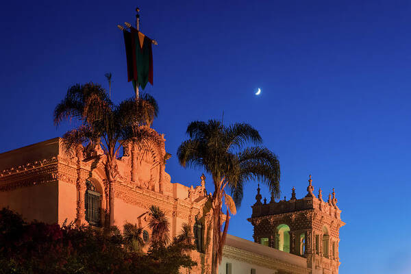 San Diego Art Print featuring the photograph Moonlight Over Balboa by TM Schultze