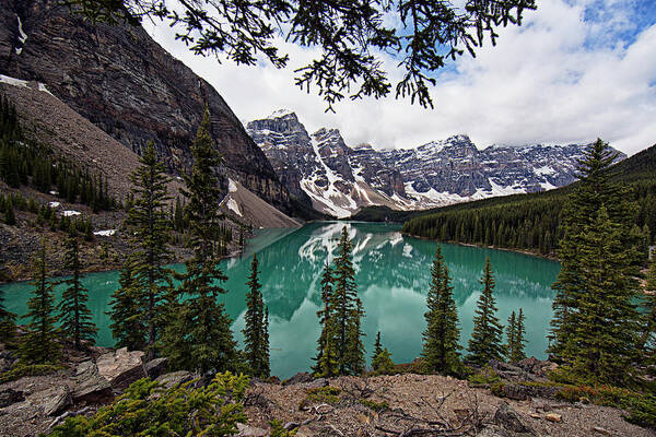 Moraine Lake Art Print featuring the photograph Moraine Lake by Joe Paul