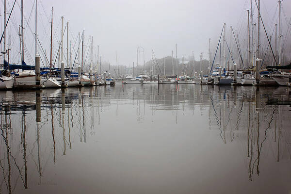 Harbor Art Print featuring the photograph Morning in the Harbor by Deana Glenz