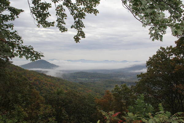 Mountains Art Print featuring the photograph Misty Morning Mountains by Allen Nice-Webb