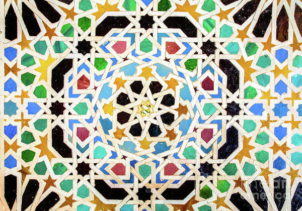 Alhambra Art Print featuring the photograph Mosaic by Juan Carlos Ballesteros