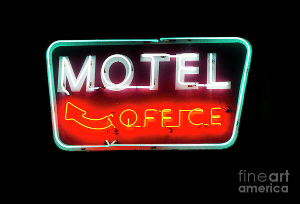 California Art Print featuring the photograph Motel Office by Lenore Locken