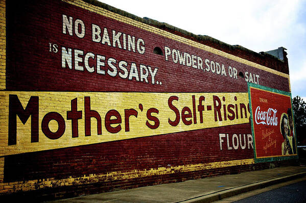 Mother Sign Art Print featuring the photograph Mother's Flour by Brandon Addis