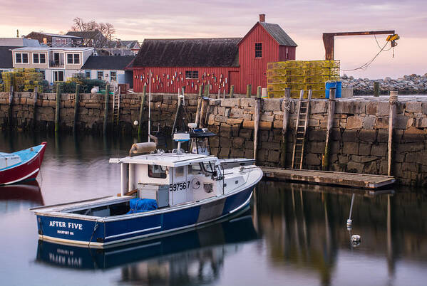 Bearskin Neck Art Print featuring the photograph Motif no 1 Evening by Nancy De Flon