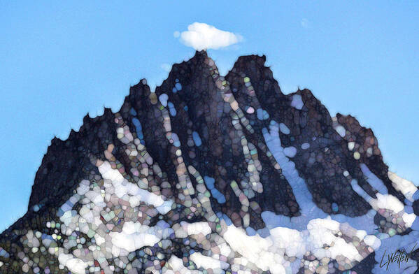 Mount Heyburn Art Print featuring the digital art Mount Heyburn by Lynellen Nielsen