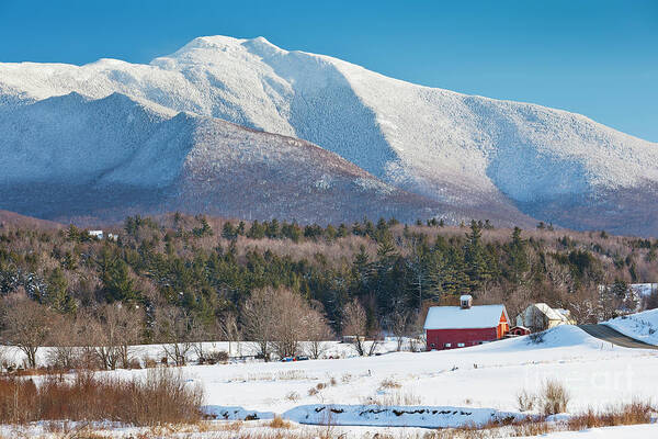 Winter Art Print featuring the photograph Mount Mansfield Winter View 2 by Alan L Graham