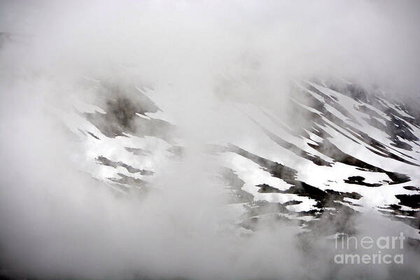 Alaska Art Print featuring the photograph Mountain Fog - Alaska by Lorenzo Cassina