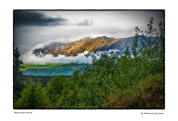 Alaska Art Print featuring the photograph Mountain Peek by R Thomas Berner