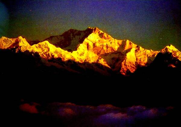 Photography Art Print featuring the photograph Mt. Kangchenjunga-Darjeeling by Piety Dsilva