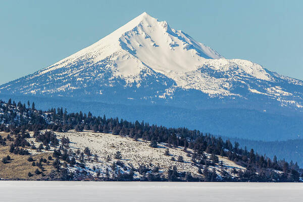 Landscape Art Print featuring the photograph Mt. Mcloughlin by Marc Crumpler