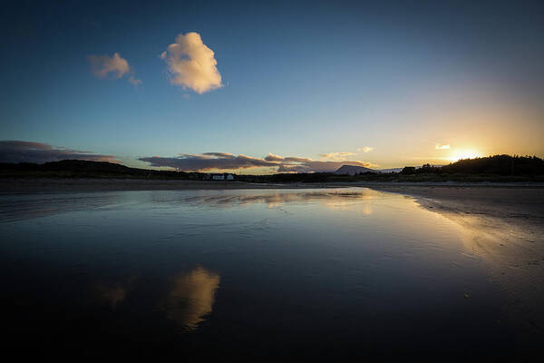 Muckish Art Print featuring the photograph Muckish Sunset by Nigel R Bell