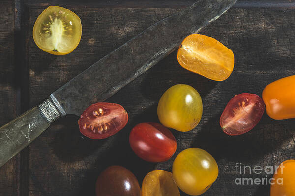 Agriculture Art Print featuring the photograph Multicolored cherry tomatoes by Deyan Georgiev