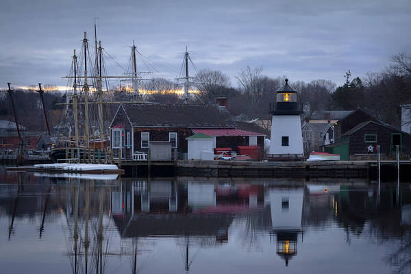 Mystic Seaport Art Print featuring the photograph Mystic Seaport by Kirkodd Photography Of New England