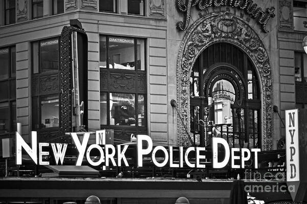 Nypd Art Print featuring the photograph N Y P D by Gwyn Newcombe